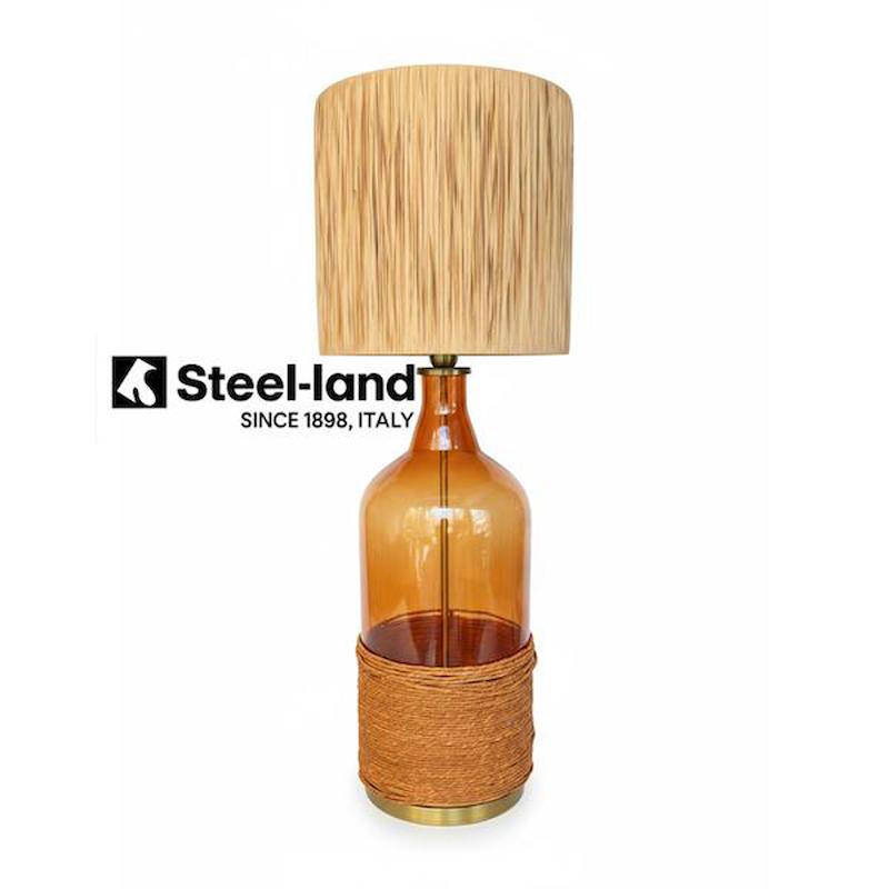 آباژور دکوراتیو شیشه‌ای مدل رتن لایت (Rattan Light)