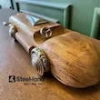 اکسسوری ماشین دکوری کلاسیک چوبی و استیل‌