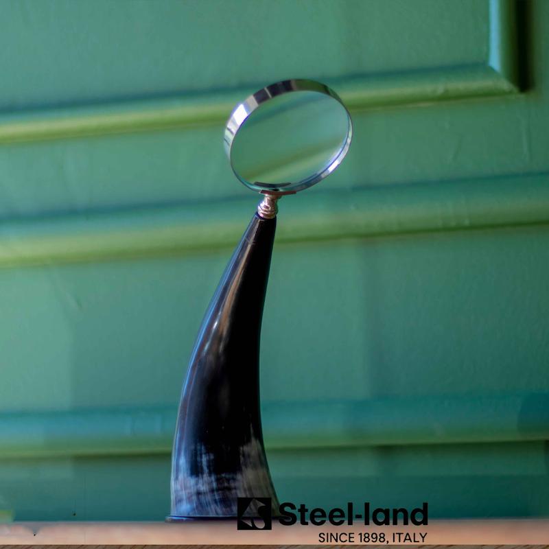 ذره‌بین دکوراتیو رومیزی عاج Steel-Land