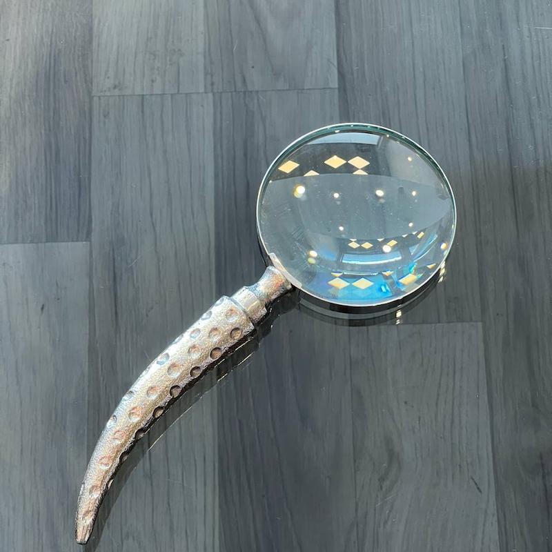 ذره بین استیل مات دکوراتیو رومیزی Steel-Land