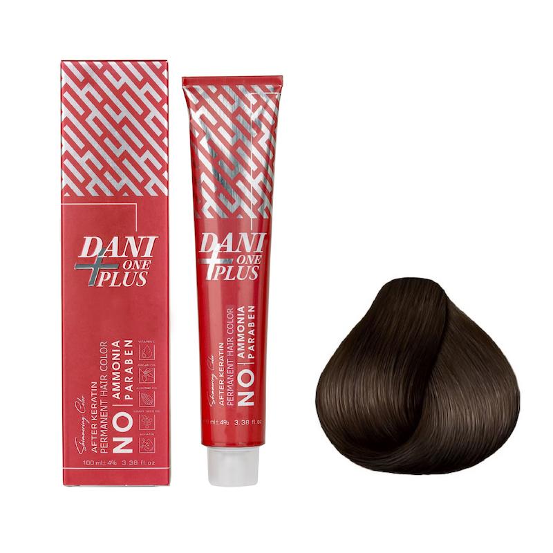 رنگ مو دنی وان مدل پلاس شماره 4 حجم 100 میلی لیتر رنگ قهوه ای متوسط