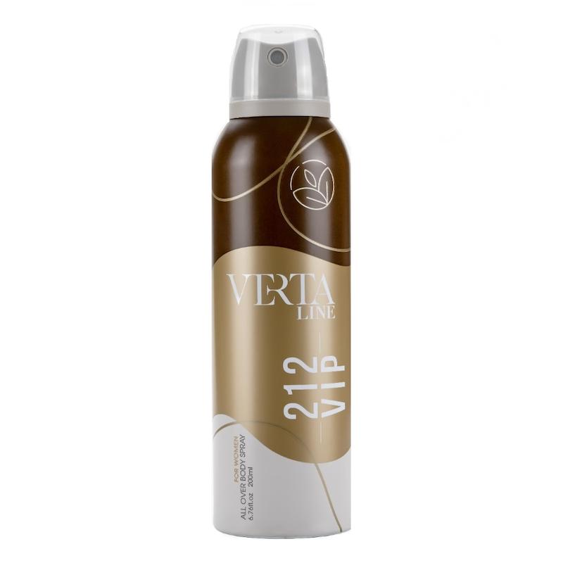 اسپری خوشبو کننده بدن زنانه ورتا لاین مدل 212 VIP حجم 200 میلی لیتر 