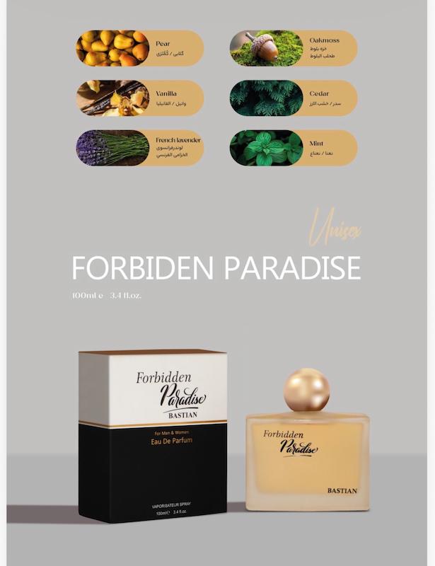 ادوپرفیوم زنانه باستیان مدل forbidden paradise با رایحه شیرین حجم 