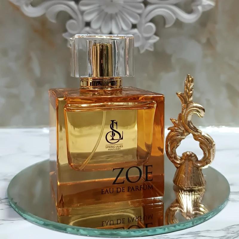 ادوپرفیوم زنانه اسپرینگ لیلیز مدل zoe با رایحه معتدل حجم 100 میلی‌لیتر