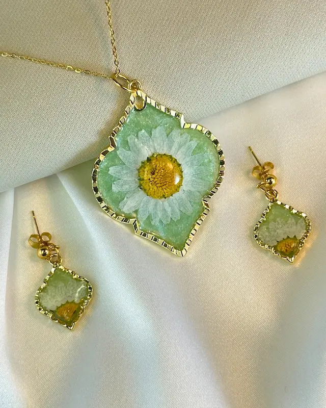 نیم ست گل بابونه (کد401)