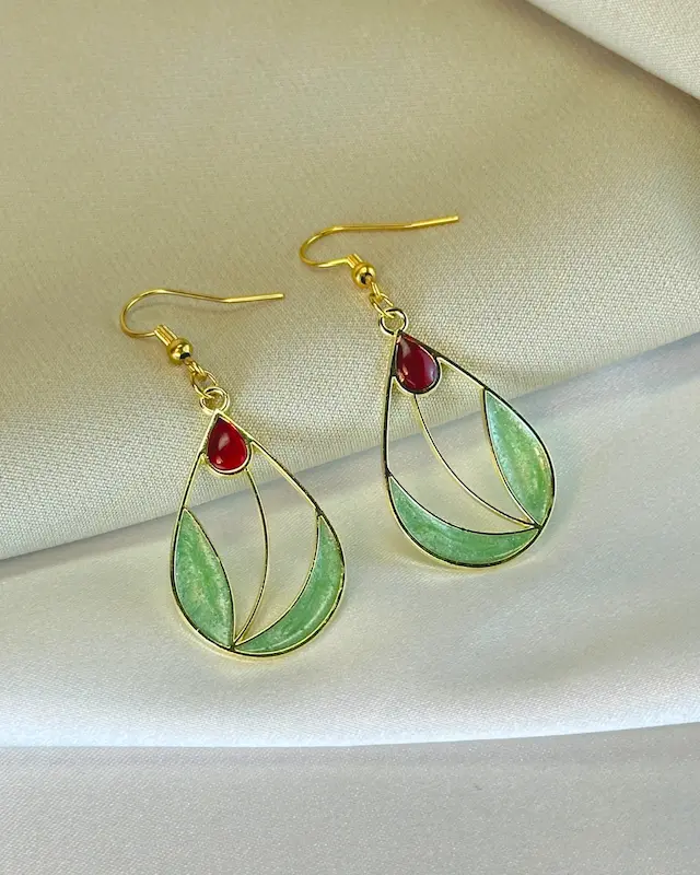 گوشواره گل لاله (کد105)