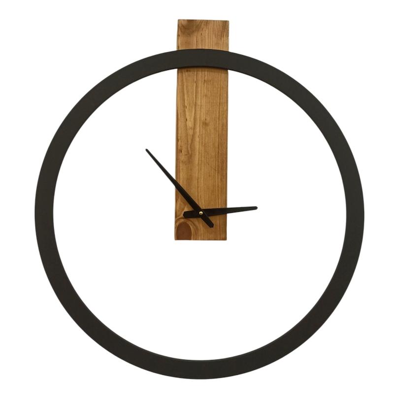 ساعت دیواری مینیمال مشکی مدل Sunwood 