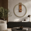 ساعت دیواری مینیمال کرم مدل Sunwood