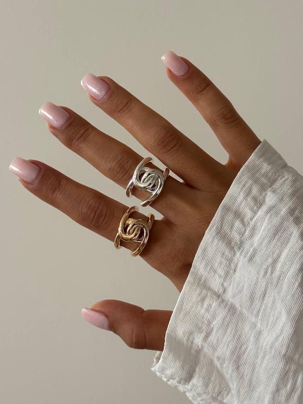 انگشتر فشن طرح گره