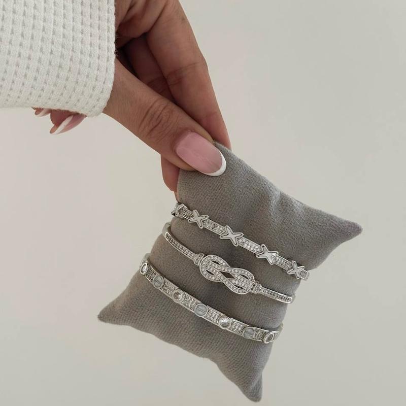 دستبند لوکس ابکاری طلا/نقره