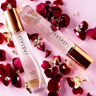 اسپری پرایمر آبرسان حاوی طلا ۲۴ عیار فارسالی Farsali ROSE GOLD SKIN MIST