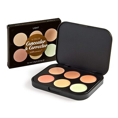 پالت کانسیلر و کورکتور 6 رنگ بی اچ کازمتیک  BH Cosmetics 6 Color Concealer & Corrector Palette