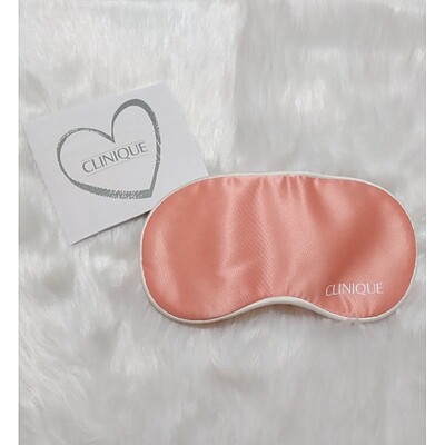 چشم بند خواب ساتن صورتی کلینیک CLINIQUE Fabric Sleep Eye Mask - Pink Satin