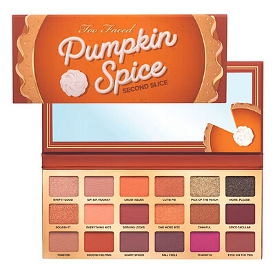 Too Faced Limited Edition Pumpkin Spice Second Slice Sweet and Spicy Eye Shadow Palette پلت سایه پامکین اسپایس توفیسد 