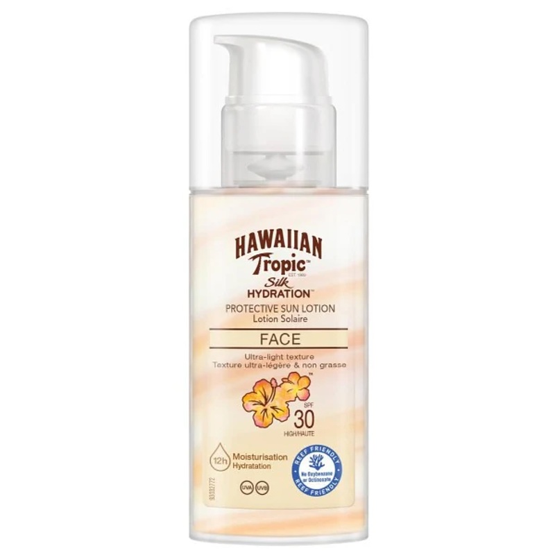 لوسیون محافظ صورت هاوایی Hawaiian Tropic Hydrating Face SPF 30 (50ml)