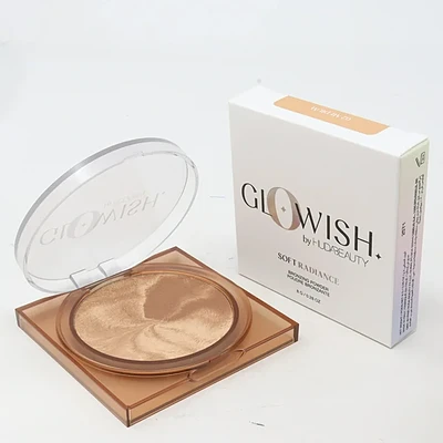 برنزر HUDA BEAUTY GloWish Soft Radiance Vegan Bronzing Powder پودر برنزه کننده صورت گلاویژ سافت رادیانس هدی بیوتی پودری هدی بیوتی گلو ویش Huda Beauty GloWish Soft Radiance Bronzing Powder