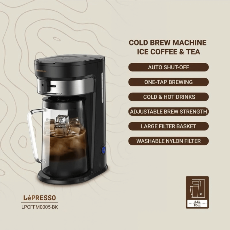 نوشیدنی ساز سرد و گرم لپرسو مدل LEPRESSO COLD BREW MACHINE ICE COFFEE&TEA