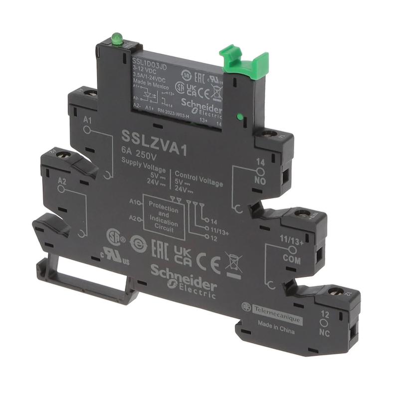رله plc تک کنتاکت اشنایدر الکتریک 6 آمپر Schneider  SSLZVA1 24VDC