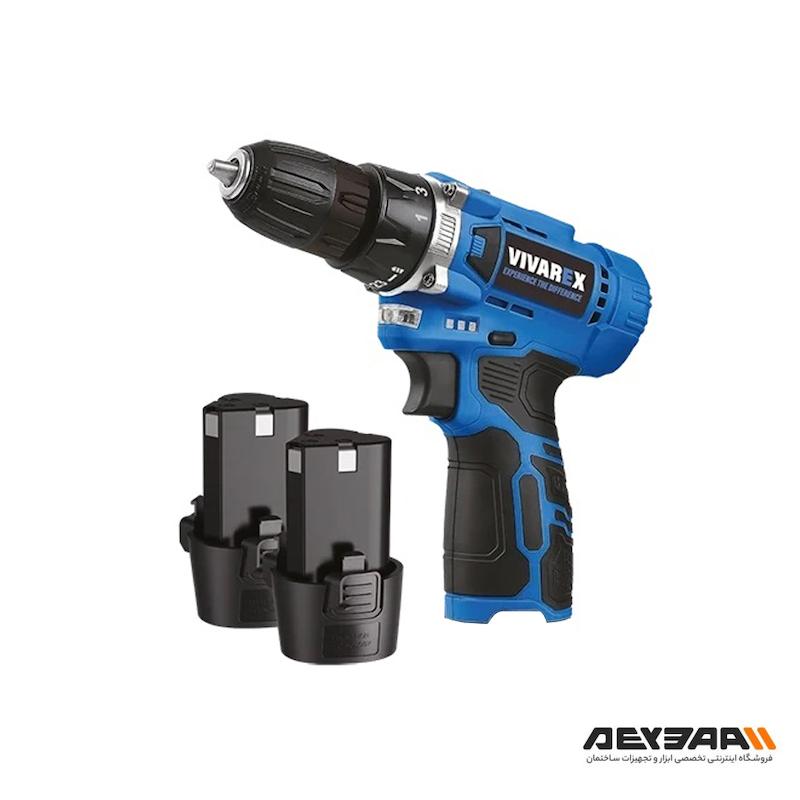 دریل شارژی دو باتری ویوارکس با یکسال گارانتی مدل VR1215V-2B