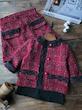 ۳ تیکه کت و دامن  شنل دوزی دخترانه مناسب ۲ تا ۸ سال