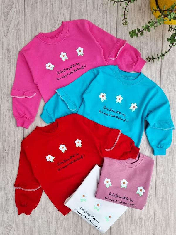 بلوز باکسی دخترانه ۴۰ و ۴۵