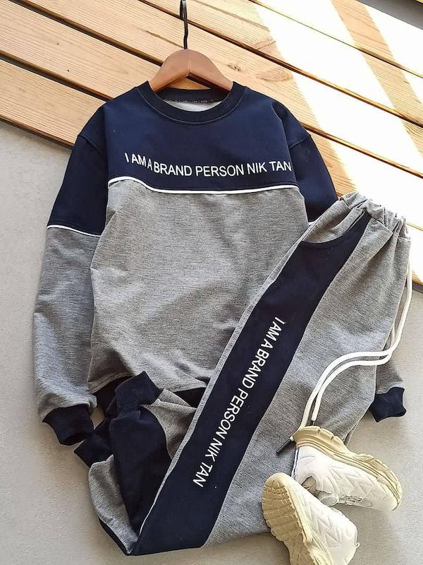 بلوز و شلوار ملانژ نوجوان ۶۰ تا ۷۰