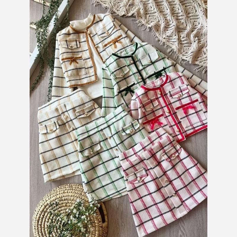 کت و دامن شانل لمه دخترانه