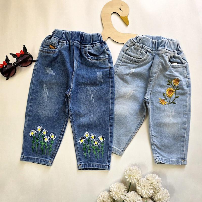 شلوار لی سایز کوچیک دخترانه