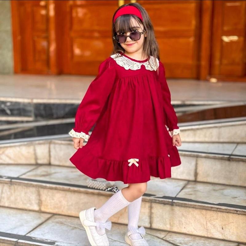 پیراهن یلدای دخترانه مناسب ۳ تا ۹ سال