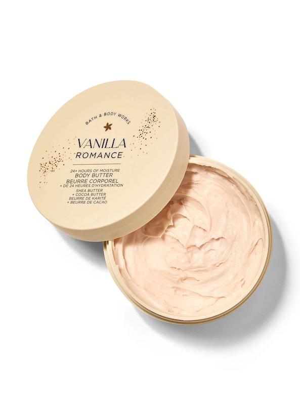 کره بدن شاین دار بث اند بادی bath & body works vanilla romance