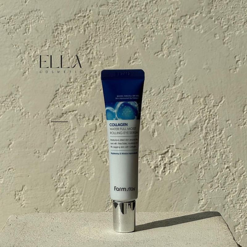 کرم دور چشم کلاژن ساز ضدچروک Farm stay Collagen water full Wrinkle Eye Cream