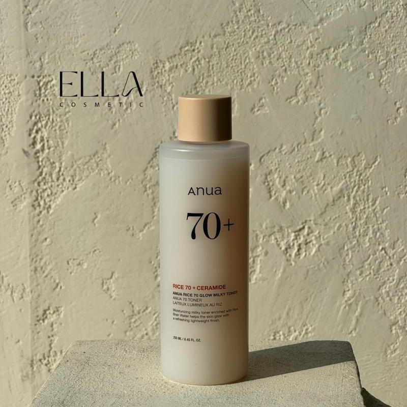 تونر روشن کننده و آبرسان برنج آنوا 70 Anua Rice Glow MILKY Toner 