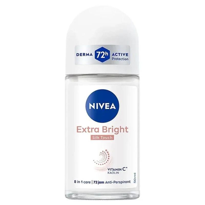 رول ضد تعریق نیوآ مدل Extra bright silk touch اورجينال