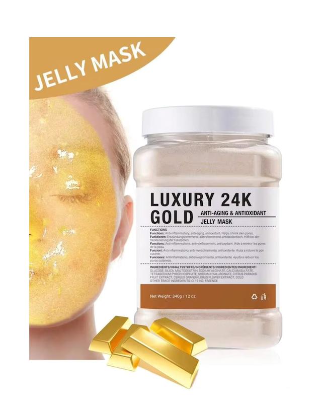 ماسک ژله‌ای صورت مدل LUXURY 24k GOLD وارداتى