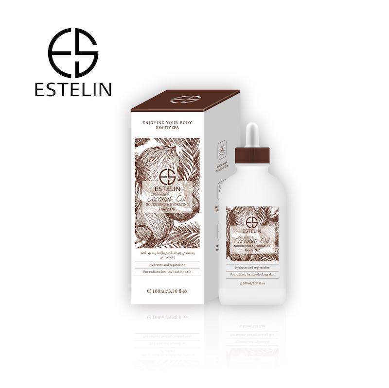 سرم روغن بدن نارگیل و ویتامین E استلین ESTELIN 100ml اورجينال