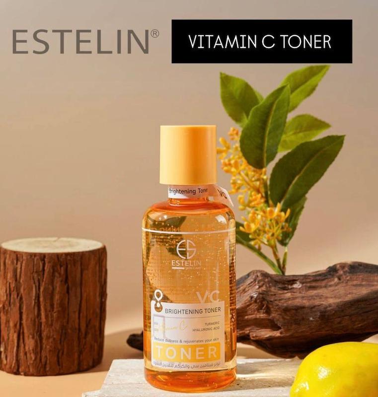تونر روشن کننده ویتامین C استلین ESTELIN اورجينال
