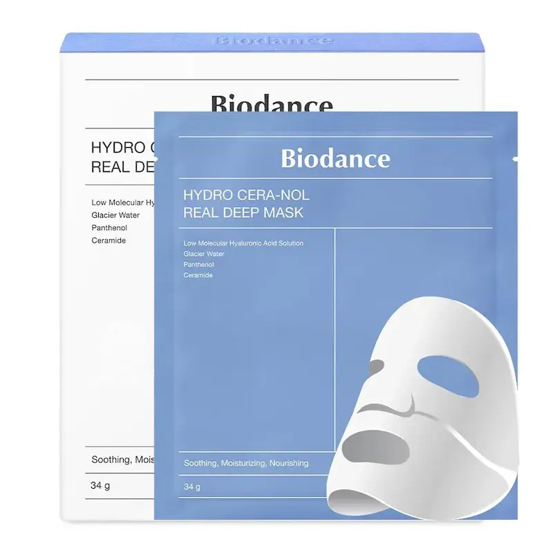 ماسک اورجينال ورقه‌ای آبرسان و تقویت کننده Biodance رنگ آبی
