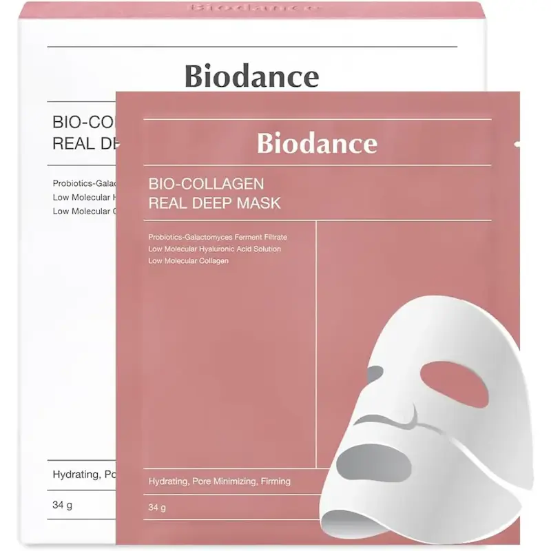 ماسک ورقه‌ای کلاژن ساز و آبرسان عمیق Biodance اورجينال