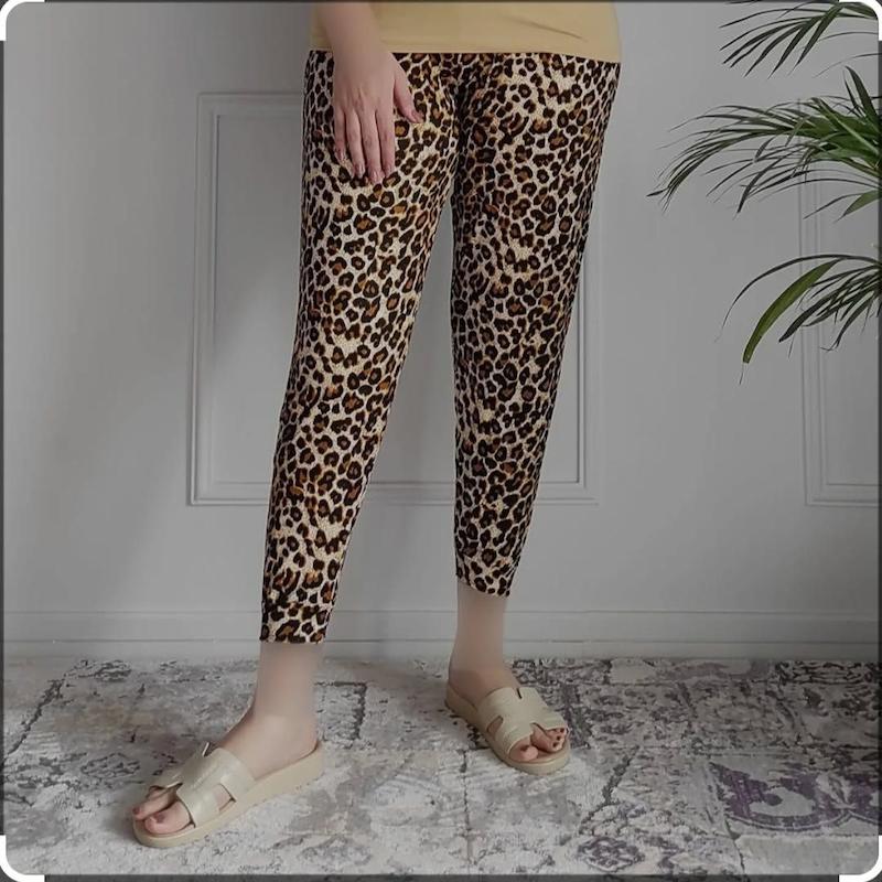 شلوار پلنگی گیاهی لطیف