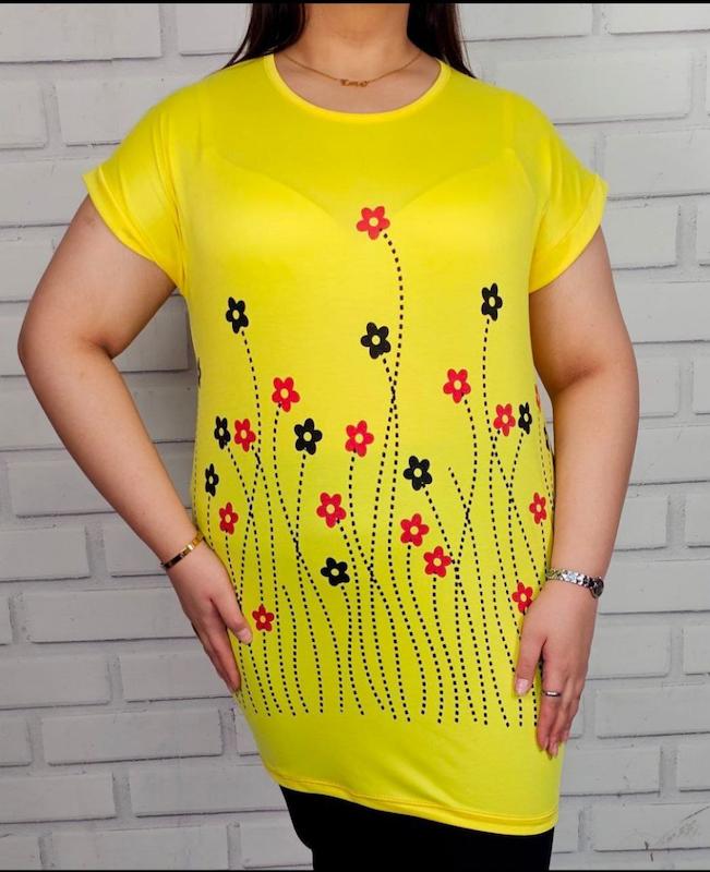 تاپ تونیک چاپ گل شکوفه