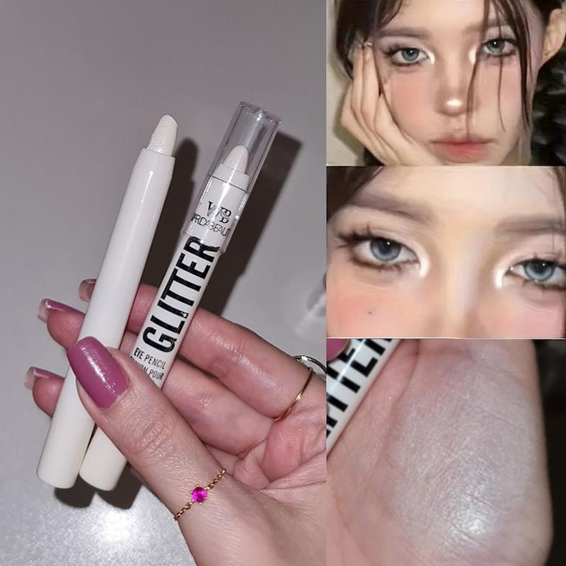 مداد سفید متالیک با شاین ملایم