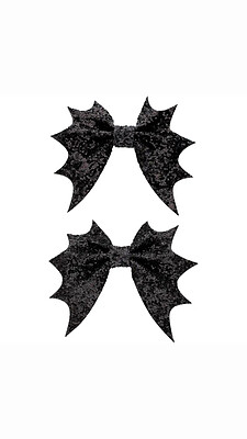 گیره های مو هالووینی طرح خفاش سیاه 