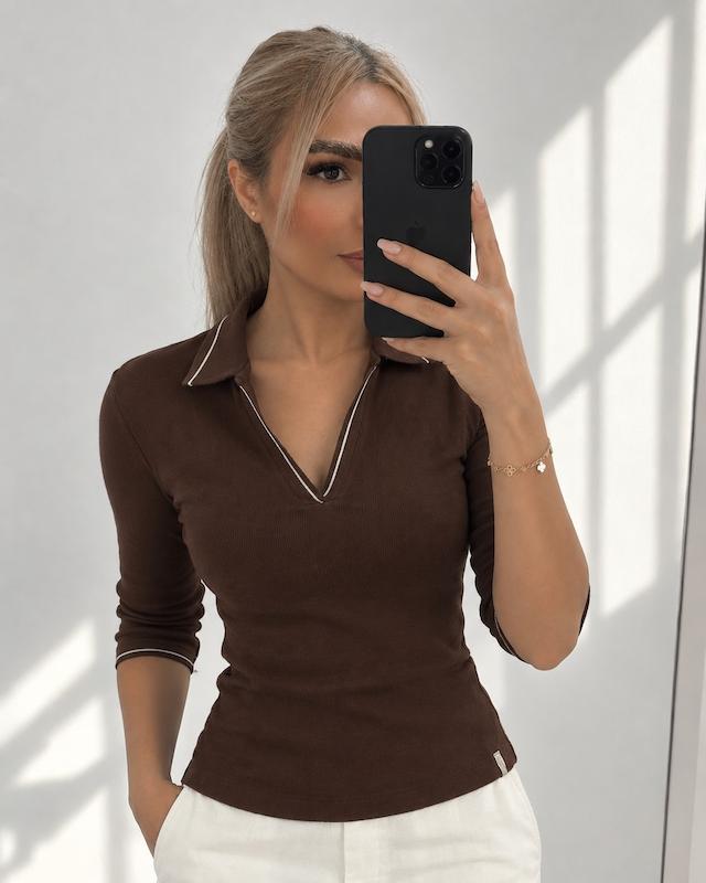 جوگی قهوه ای (آستین دار)