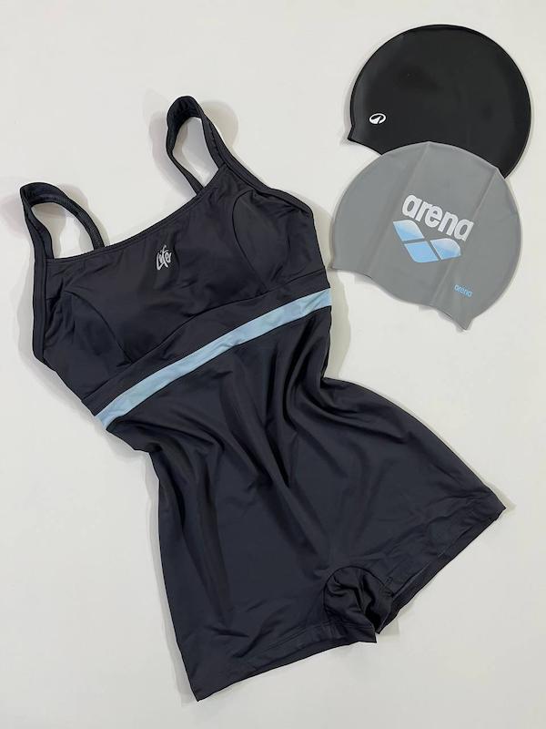 مایو پادار برند لایف LIFE طرح دودی کمر آبی