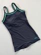 مایو زنانه پادار برند دلفینا DOLFINA طرح طوسی بند تیفانی
