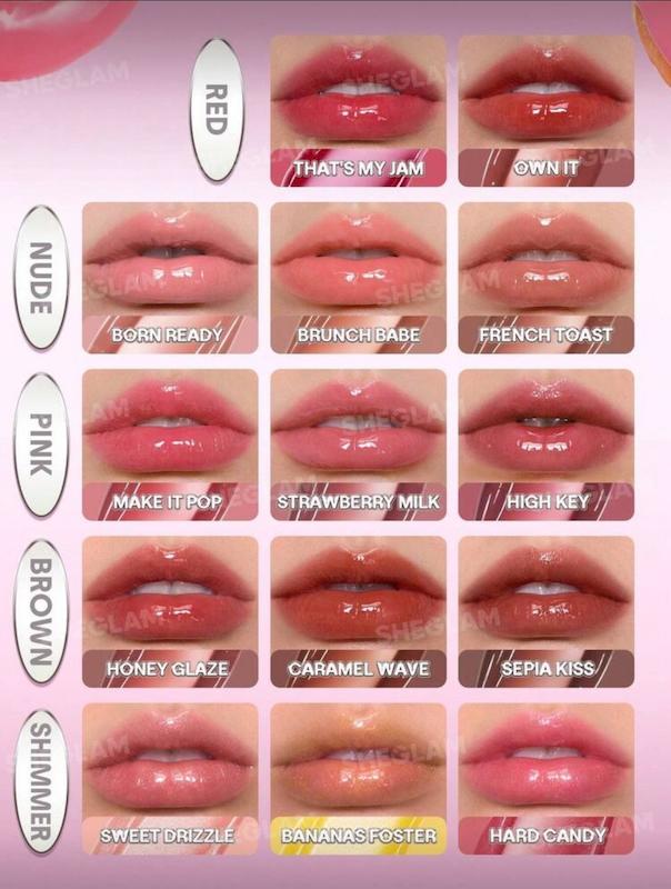 ليپ گلاس شيگلم مدل Air lock رنگ Strawberry Milk