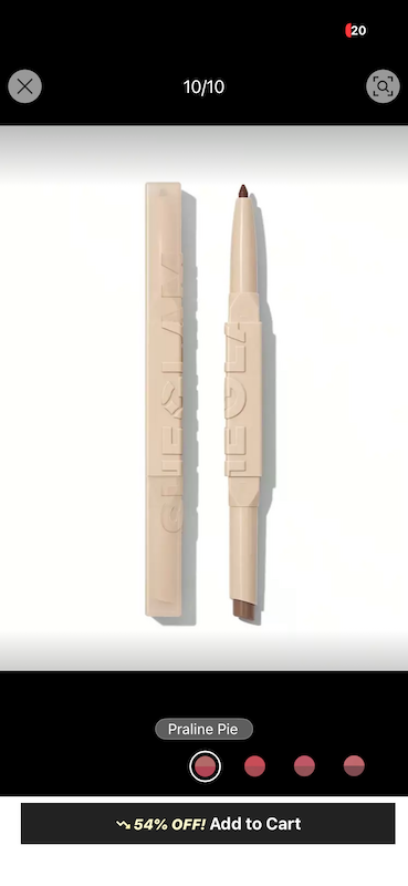 رژلب و خط لب دوطرفه شيگلم رنگ Deep caramel 