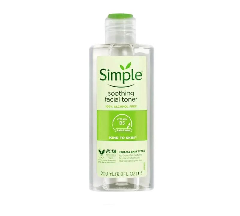 تونر آرامش بخش صورت سیمپل مدل Soothing Facial Toner مناسب انواع پوست حجم 200 میلی لیتر