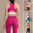 ست ورزشی زنانه نیم‌تنه و لگینگ جذب – مناسب باشگاه و ورزش روزانه