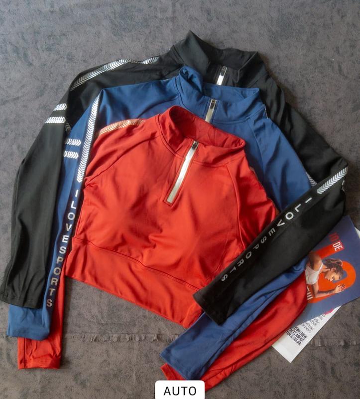 کراپ کاپدار ورزشی زنانه سه رنگ | مناسب باشگاه و تمرین | فری‌سایز الیزه اسپرت‌ور